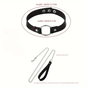 COLLAR MAS CADENA NEGRO
